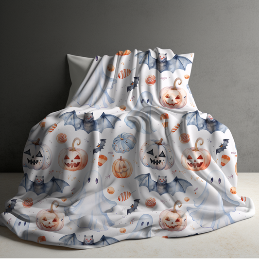 Blanket - Halloween - White Ghost - PREORDER