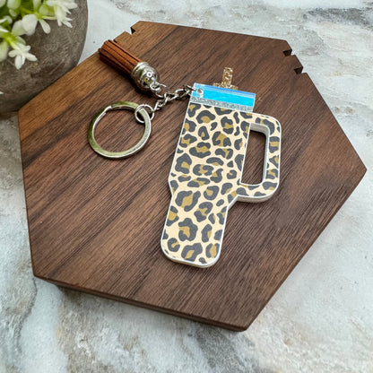 Keychain - Tumbler - Tan Brown Animal