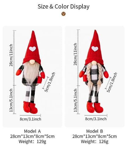 Gnome - #1 - Plaid Red