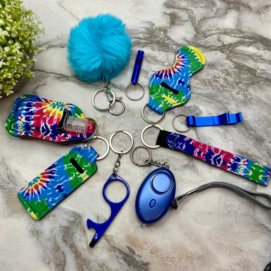 Keychain - Safety Set - Tie Dye