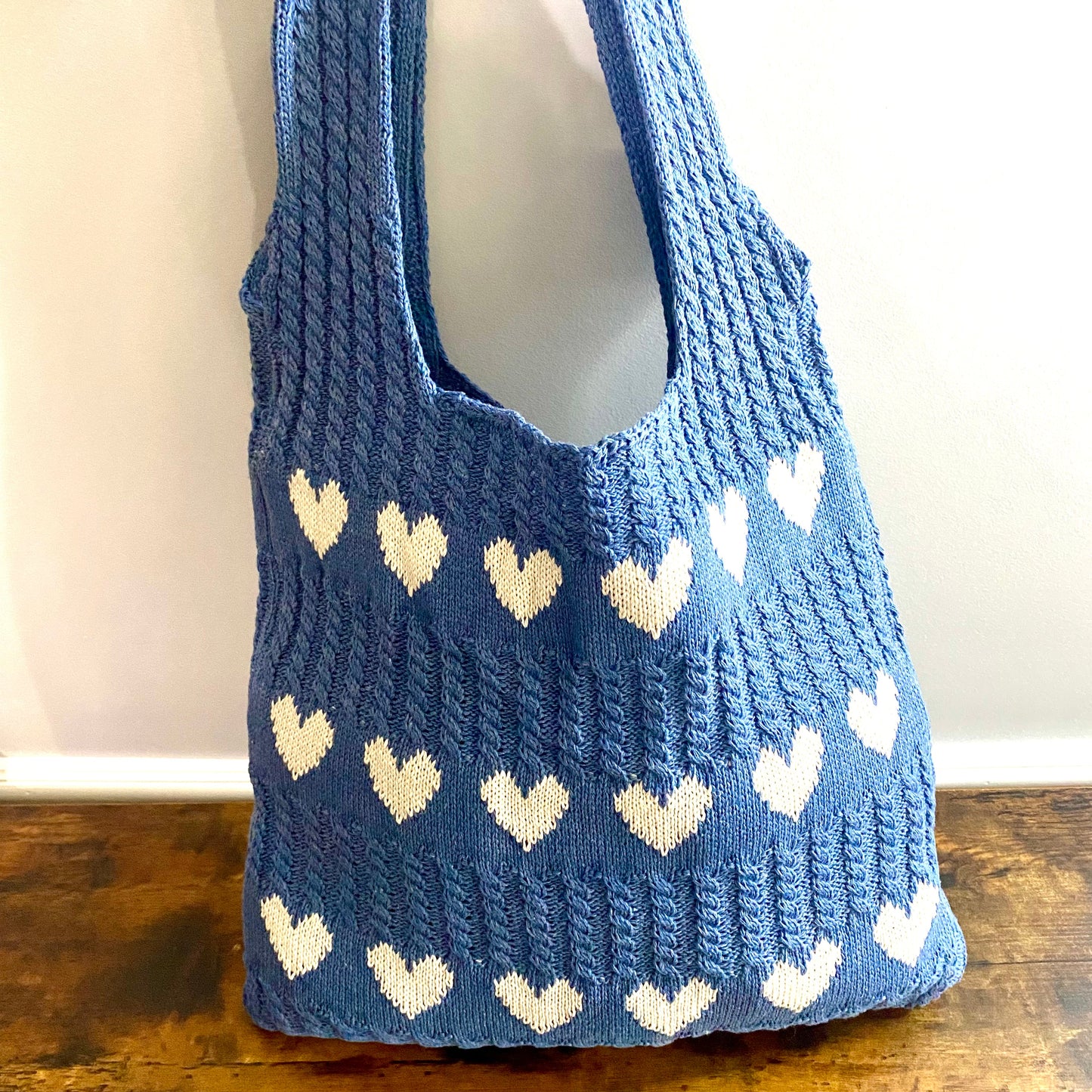 Heart Tote Bag - Knit Sweater