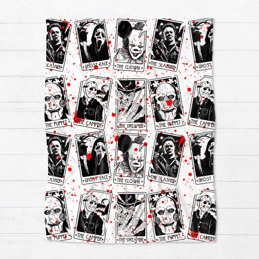 Blanket - Halloween - Blood Splatter Tarot Cards - PREORDER